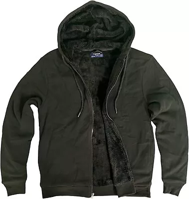 Visitor Men's Heavyweight Sherpa Lined Thermal Hoodie Jacket S M L XL XXL • $33