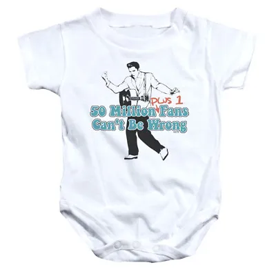 Elvis  50 Million Fans Plus 1  Infant One Piece • $34.99