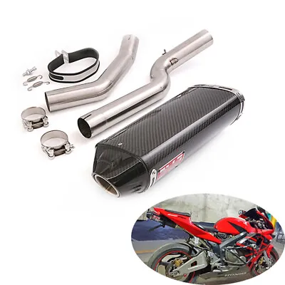 For Honda CBRR600RR 2005-2023 F5 Exhaust Pipe Carbon Fiber Black Muffler Tips • $309.20