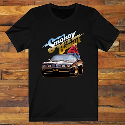 Smokey And The Bandit Movie Logo Men's Black T-Shirt S-5XL • $12.50