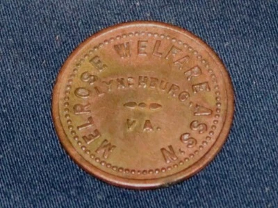 $10 • Buy Melrose Welfare Ass'n, Lynchburg, VA 5c Trade Token