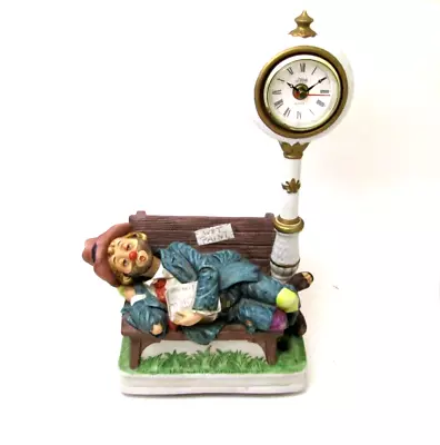 Melody In Motion Willie The Hobo Sleeping On Bench By Clock By Newspaper Whistle • $64