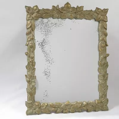 Vintage Vanity Mirror With Flower Frame Decorative Table Top Mirror • $45