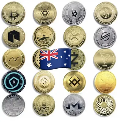 $4.60 • Buy Crypto Bitcoin Collection Cardano Dogecoin Shiba Ethereum Shib Verge NEO Coin