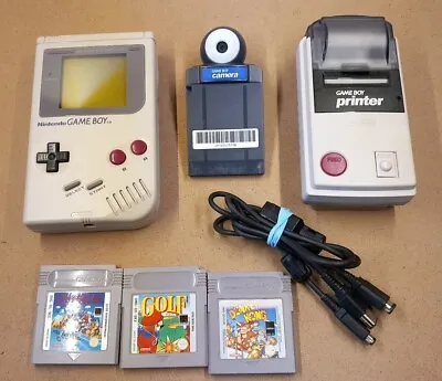 Nintendo Gameboy Original With Camera Printer & Games • £169.99