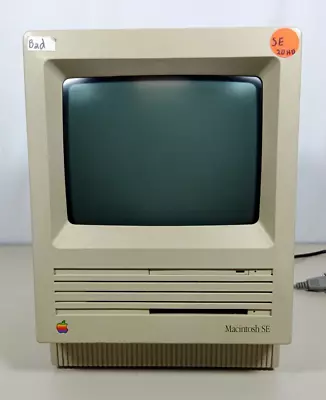 Vintage 1986 Apple Macintosh SE M5011 1MB RAM 800K 20SC HDD - For Parts/Repair • $139.99