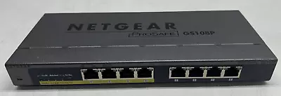 Netgear ProSafe GS108P 8-Port Gigabit  PoE Ethernet Switch FREE S/H • $28.70