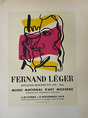 Fernand Léger - Antique Lithograph Created: 1959 Mourlot Studios Paris France • $33