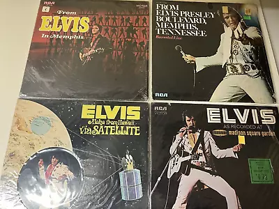 Vintage Elvis Presley Concert Vinyl Record Lot Of 4 Originals Great Condition! • $39.90