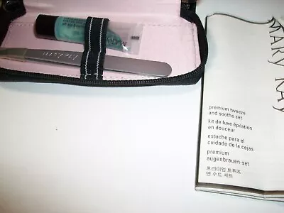 Mary Kay Premium Tweeze & Soothe Set -  Soothing Eye Gel Case NEW With Case • $17.99