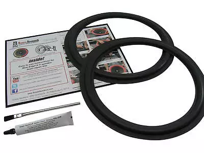 $24.30 • Buy 12  Flat Attach Standard Speaker Repair Parts Woofer Foam Edge Kit # FSK-12F