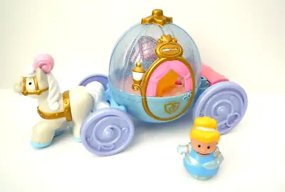 £5 • Buy Fisher Price Little People Princess Cinderella Figure And Coach