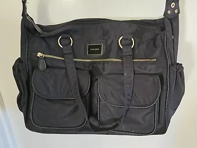 Laura Jones Betty Baby Bag Tote Black • $55.95