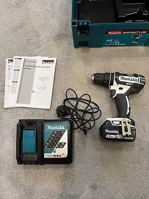 Makita DHP482T1JW 18V LXT Cordless Combi Drill 1 X 5ah Battery Charger And Case • £120