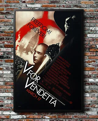 $17.98 • Buy V For Vendetta Hugo Weaving 2006 Movie Poster 24 X36  Borderless Glossy 0665