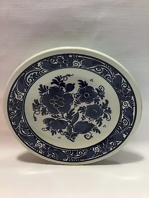 Vintage Blauw Delft Distee Handpainted Plate Made In Holland • $7