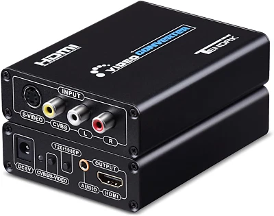 £39.99 • Buy Tendak 3RCA AV CVBS Composite S Video R L Audio To HDMI Converter Adapter