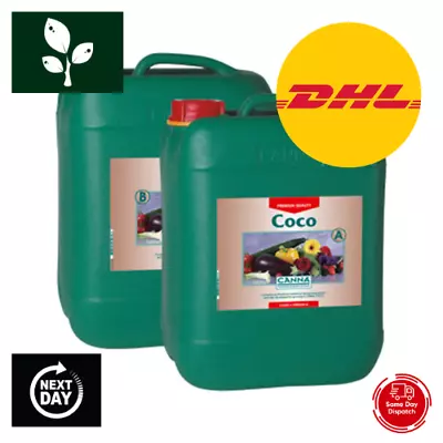 Canna Coco A+B Set 5L - Hydroponic Nutrient For Coco/Coir NEXT DAY DHL FAST POST • £39.99