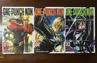 One-Punch Man - ワンパンマン Vol. #1-3 (Viz Media 2012-2013) • $7