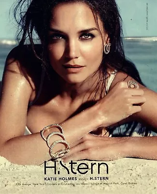 2016 Magazine AD For H.STERN Fine Jewelry Model KATIE HOLMES On The Beach 041824 • $8.50