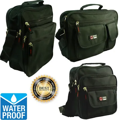 Waterproof Business Crossbody Briefcase Messenger Black Shoulder Satchel Bag • $10.88