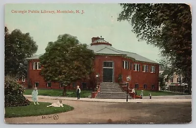 Postcard Montclair New Jersey Carnegie Public Library Unposted • $4.75