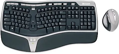 Microsoft Natural Wireless Ergonomic Keyboard 7000 Mouse & USB Dongle 2.4 GHz • $584.99