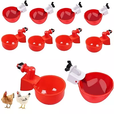 4/6/8/12Pcs Automatic Poultry Water Drinking Cups Chicken Hen Quail Drinker • $8.49