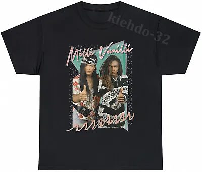 Milli Vanilli Tribute 90s Hip Hop Rap Vintage Look Tee S-5XL Men Women Unisex • $24.99