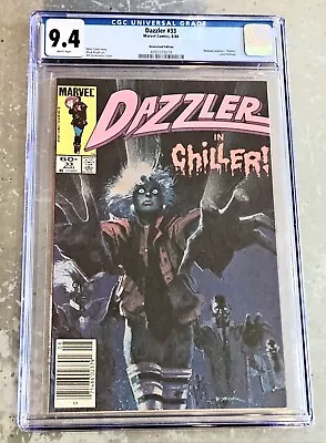 Dazzler #33 CGC 9.4 - NEWSSTAND Edition - Thriller Homage - 1st Marvel Zombies🤣 • $119