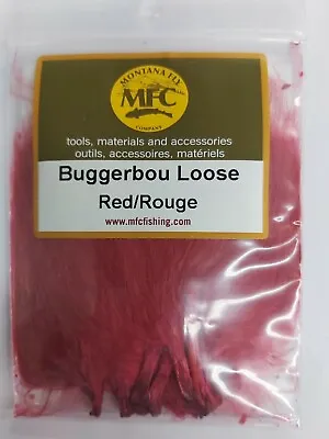 MFC BUGGERBOU LOOSE FEATHERS MARABOU   (2 Inch)     Red   • $4.38