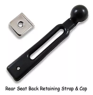 VW Karmann GHIA Type 34 Razor Rear Seat Upright Black Retaining Strap & Cap • $6.99