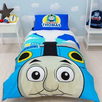 THOMAS & FRIENDS Tank Engine Junior Toddler Cot Duvet Cover Bedding Set BX 13 • £14.95