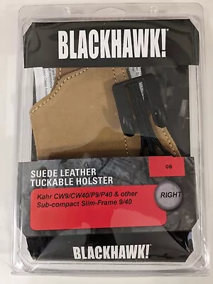 BlackHawk Concealment Holsters Sub Compact 06 RH Kahr CW9 P9 P40 CW 40 Suede • $14.35