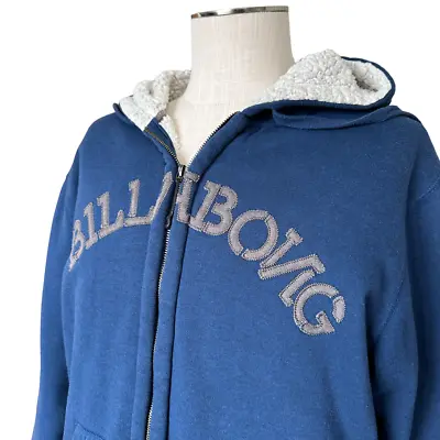 Billabong Sherpa Fleece Lined Hoodie  -Size XL - Zip Front Jacket • $24.50