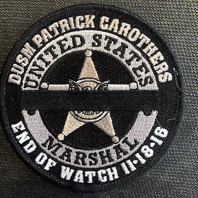 US Marshals Service EOW-Carothers Missing Bge Number BG Version Patch Very Rare • $28.58