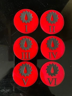 £9.50 • Buy 40k Space Marines, Flesh Tearers, Objective Markers Set