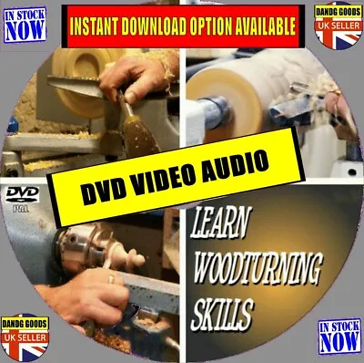 Woodturning Lathe Lessons Video Dvd Centerwork Facework Skills & Projects Guide • £6.99