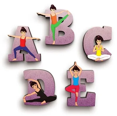 Yoga Sports Wooden Letters For Boys And Girls Names On Bedroom Doors & Walls • $175.50