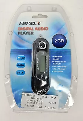 Emprex MP3 Digital Audio Player WMA Brand New Sealed 2GB USB MP507 10hr Playback • $49.99