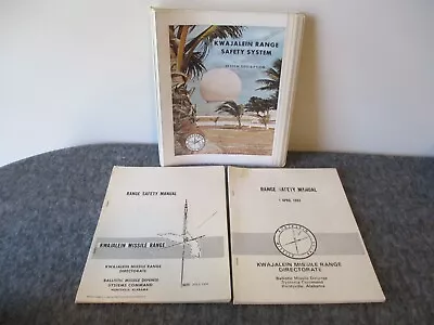 1975-82 Us Army/abmda Range Safety Manuals-3 Kwajalein Missile Range- Abmda Dir • $188.95