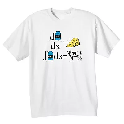 What On Earth Men's Calculus Of Cheese T-Shirt Funny Math Shirt White • $28.99