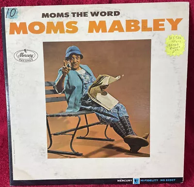 MOMS MABLEY MOMS THE WORD  VINYL Comedy LP • $5