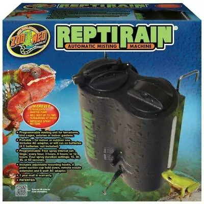 Zoo Med ReptiRain Automatic Misting Machine - Portable Terrarium Water Spray NEW • $35