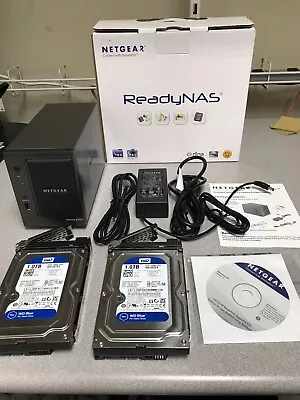 Netgear ReadyNAS RND2000-100NAS Complete With 2 Fresh 1TB Drives • $125