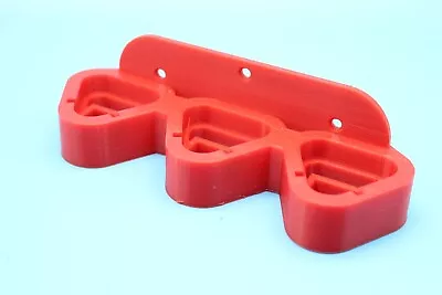 Red M12 Triple Battery Holder Mount Milwaukee M12 Mount Holds M12 3 Batteries • $8.99