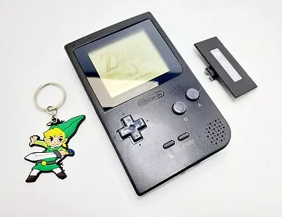 Nintendo MGB-001 Game Boy Pocket Black Cleans & Tested New Lens #293 • $69.99