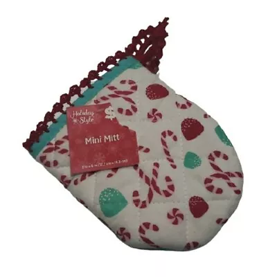 Christmas Candy Kitchen Mini Potholder Oven Glove Mitt • $10