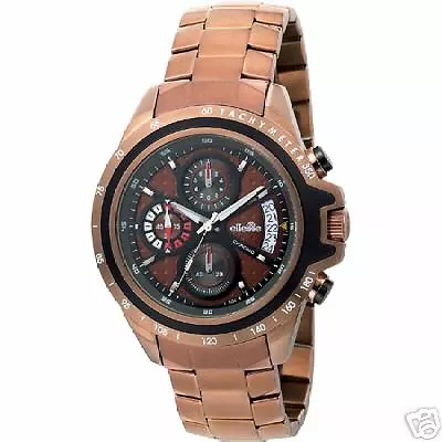 Ellesse 43mm Brown IP Split Time Chronograph - MSRP$250 • $240