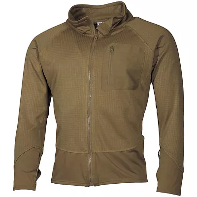 Mfh Us Military Tactical Soft Shell Jacket Fast Drying Base Layer Top Coyote Tan • $47.95